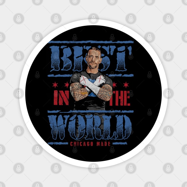 CM Punk Best In The World Magnet by MunMun_Design